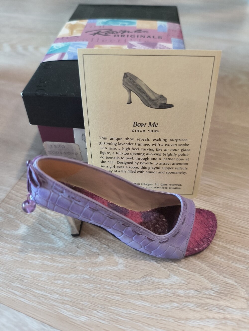 Just The Right Shoe Blue, Green/Pink and Lavender Miniature Bundle - Picture 4 of 6